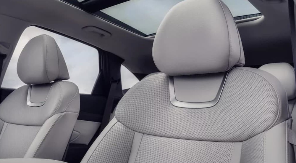 The gray seating in a 2025 Hyundai Tucson for sale in Knoxville.