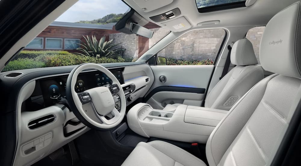 Black and white interior of a 2026 Hyundai Palisade