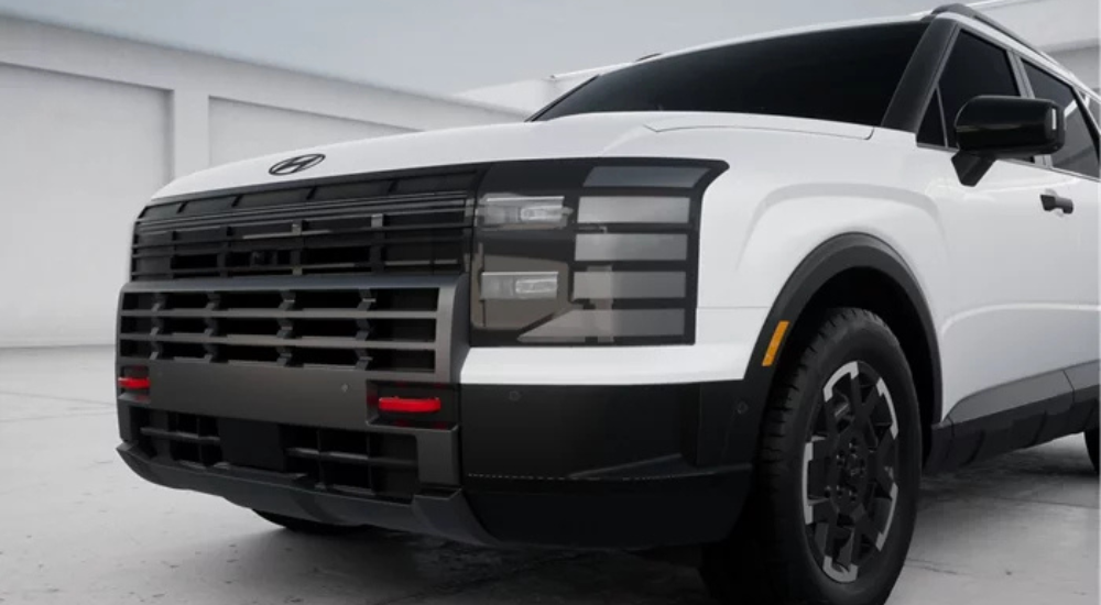 White 2026 Hyundai Palisade for sale near Clinton sporting the XRT Pro package