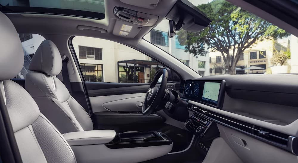 Light grey seating and dashboard in a 2026 Hyundai Tucson