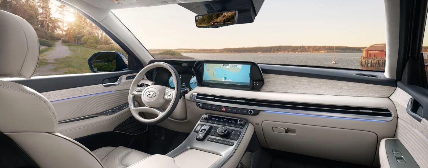 The inside cabin of a 2025 Hyundai Palisade.