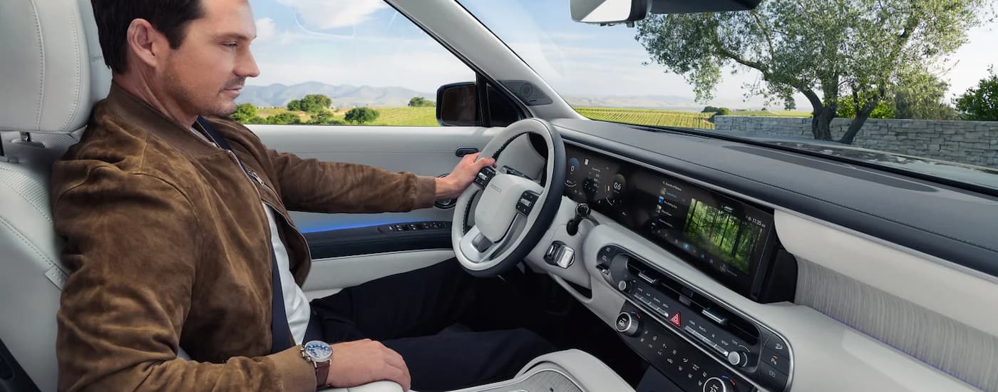 Man driving in a 2026 Hyundai Palisade