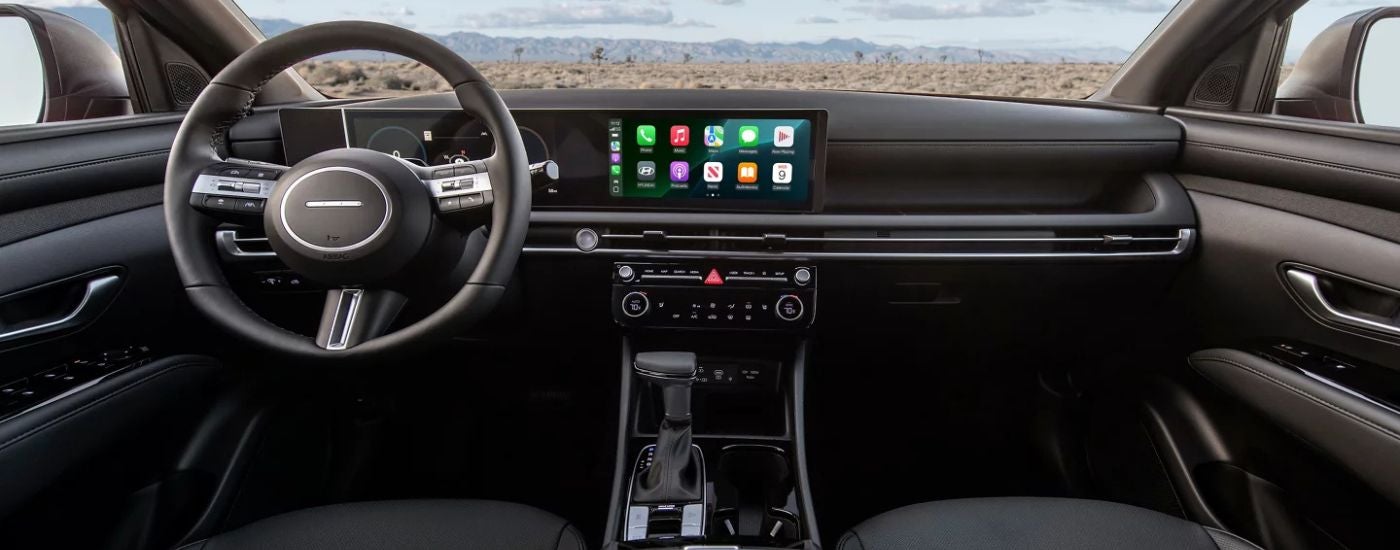 The interior of a 2025 Hyundai Santa Cruz for sale in Knoxville.